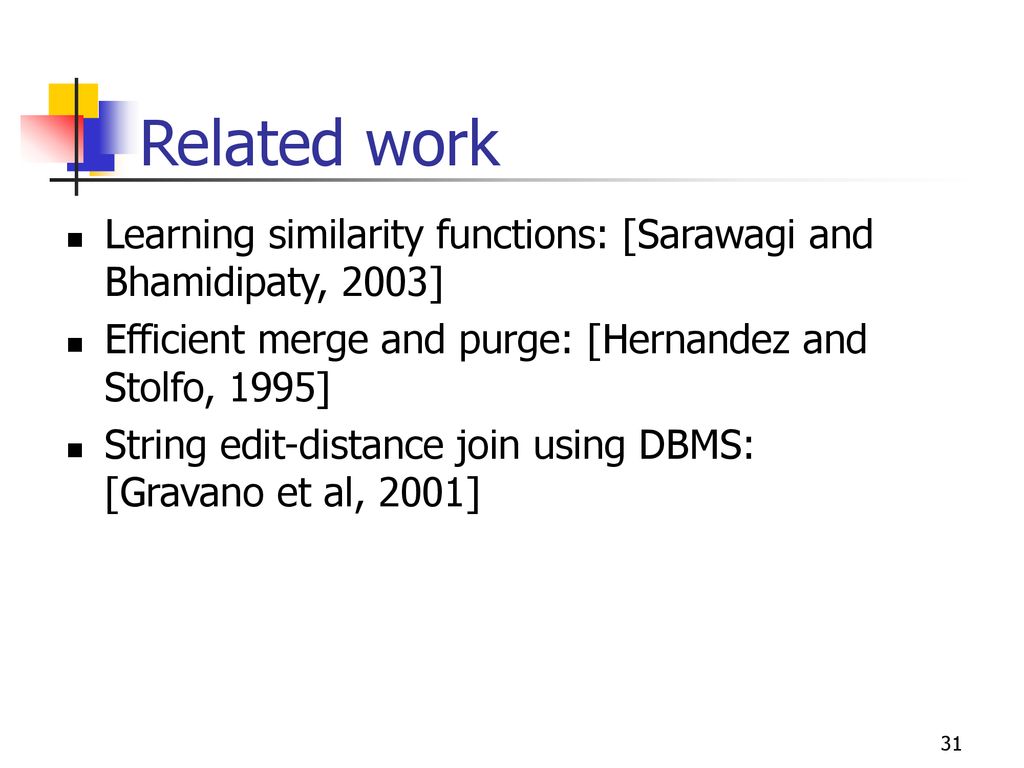 Efficient record linkage in large data sets ppt download